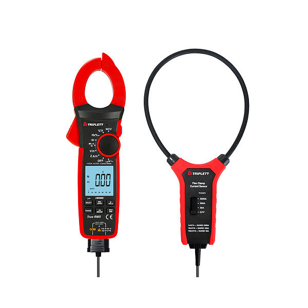 Triplett True RMS Clamp Meter, CAT IV 600V, TRMS CM3000