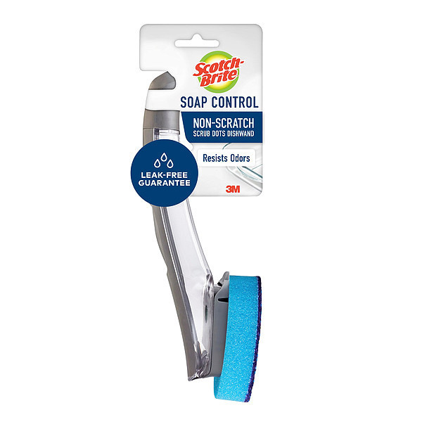 Scotch-Brite Non-Scratch Dish Wand, 11 1/4 in L, Blue 451A-4