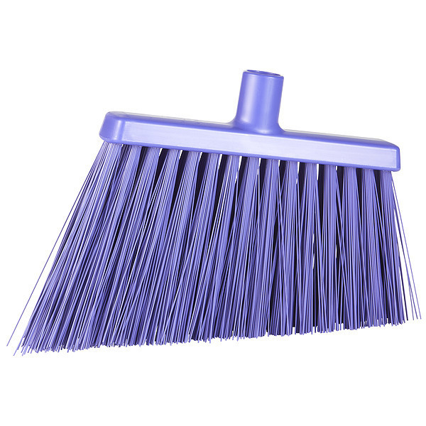 Vikan 11 3/8 in Sweep Face Broom Head, Stiff, Synthetic, Purple 29148