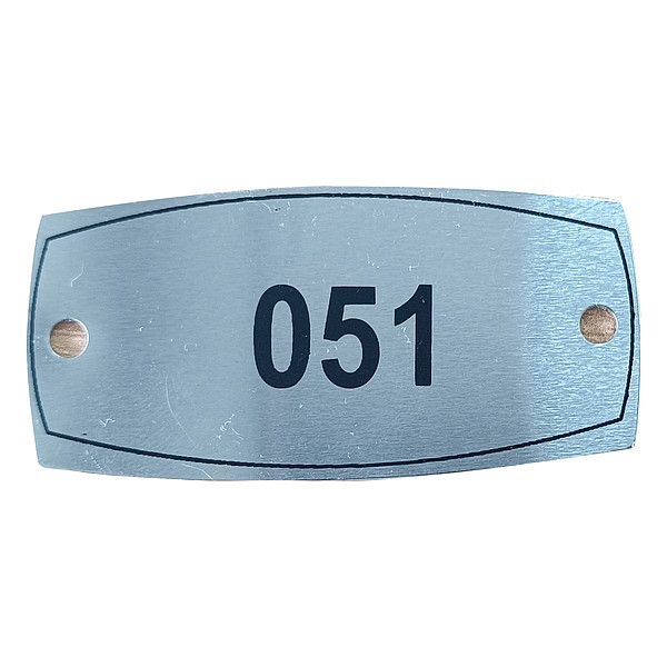 Zoro Select Number Plate, Numbers 51-100 804UN2