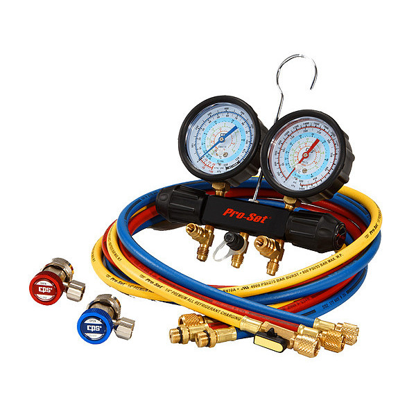 Pro-Set A/C Manifold Gauge Set, 6 ft MT7I7A6Q