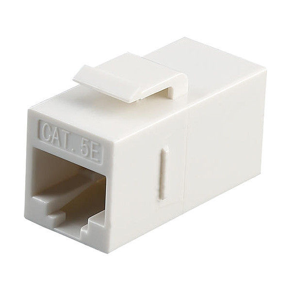 Triplett CAT5 Coupler, White, Unshielded, 8 Contacts CAT5-CPL-WH