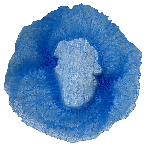 Condor Bouffant Cap, Polypropylene, Blue, PK1000 819RZ7