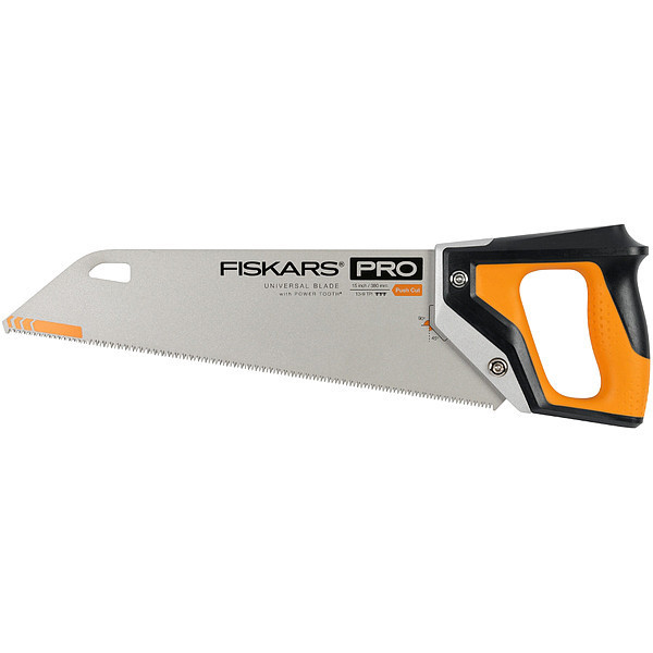 Fiskars Hand Saw, 15 in Blade L, PVC/Wood 730700-1001