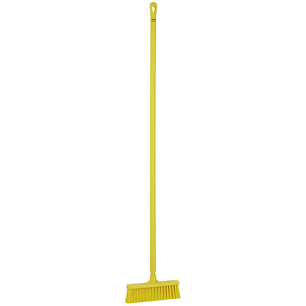 Remco 12 in Sweep Face Push Broom, Medium, Yellow 31666/29626