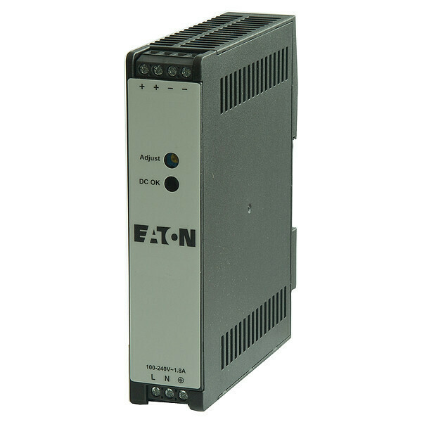 Eaton Power Supply, 100/240V AC, 12V DC, 60W, DIN Rail PSG60E12SPC