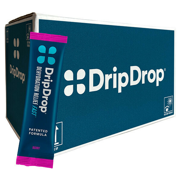 Dripdrop Electrolyte Powder, 16oz, Berry, Pk 100 61407