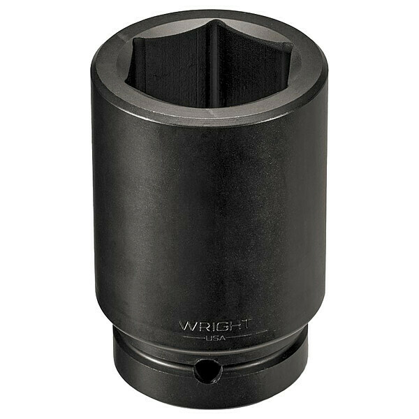 Wright 1 in Drive Impact Socket 3 5/8 in Size, Deep Socket, Black Oxide 89116