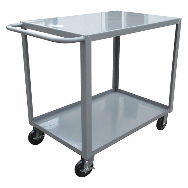 Global Industrial™ Steel Utility Cart w/ 2 Shelves, 1200 lb. Capacity, 36L  x 24W x 35H