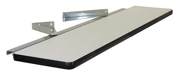 Proline Cantilever Shelf, 12" x 60", Plastic, Gray CSPL1260C-A31-SW837-BLT