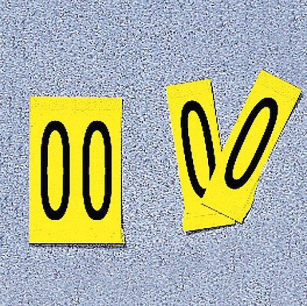 Electromark Label, 0, Yellow, 4 In. H, PK25 34100Y0