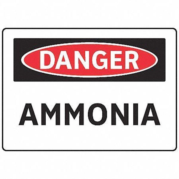 Electromark Danger Sign, 7 in Height, 10 in Width, Aluminum, English S135FA