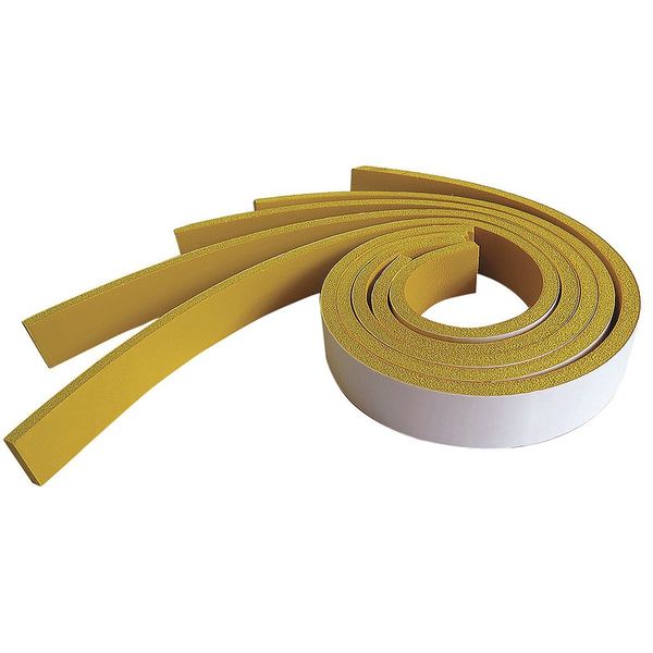 Zoro Select Adhesive Foam Strip, Yellow, 2 In, PK5 8ATV2