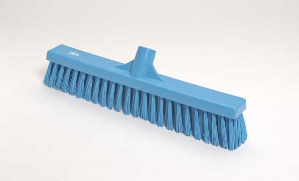 Remco 16 in Sweep Face Broom Head, Soft/Stiff Combination, Synthetic, Blue 31743