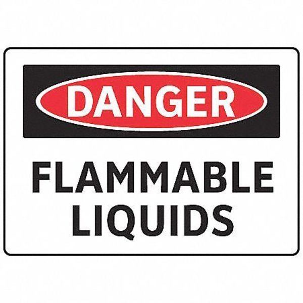 Electromark Danger Sign, 7 in Height, 10 in Width, Aluminum, English S150FA