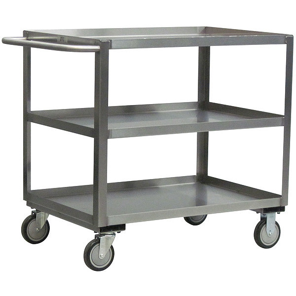 Jamco Utility Cart, 16 ga. Stainless Steel, 2 Shelves, 1,200 lb XB236U500