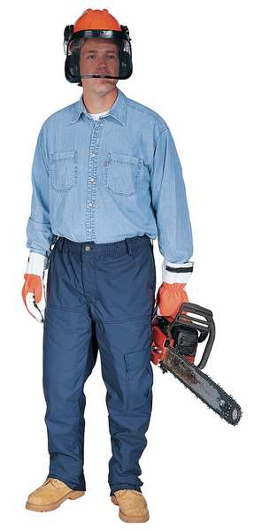 Swedepro Chainsaw Pants, Navy, Size 38 to 40x33 In 153038