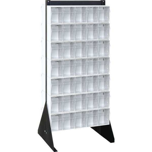 Quantum Storage Systems Bin Storage Rack, 70 Bins, White QFS248-305WT