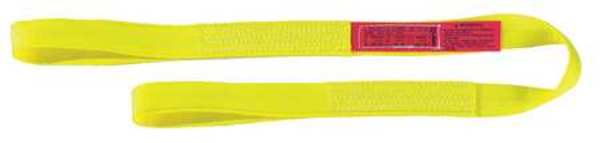 Lift-All Web Sling, Type 3, 6 ft L, 2 in W, Nylon, Yellow EE1602NFX6