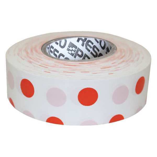 Zoro Select Flagging Tape, Wh/Orng, 300ft x 1-3/16 In PDWO-200