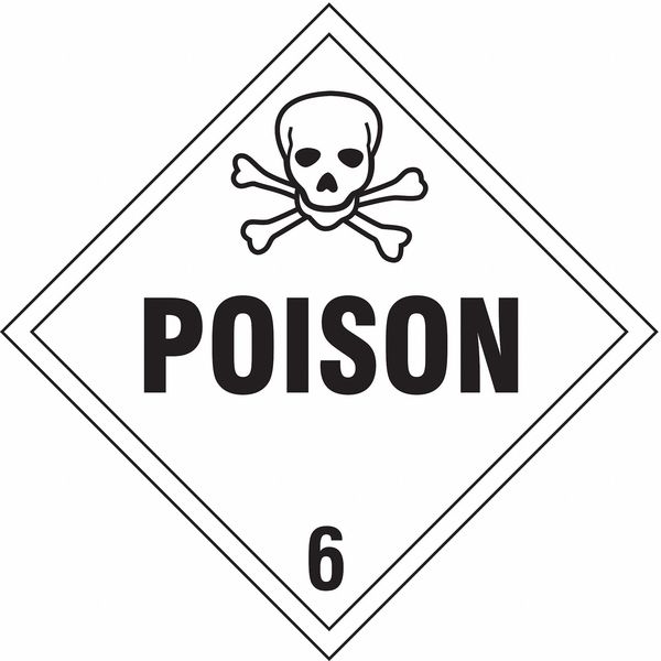 Stranco Vehicle Placard, Poison with Pictogram DOTP-0047-PS