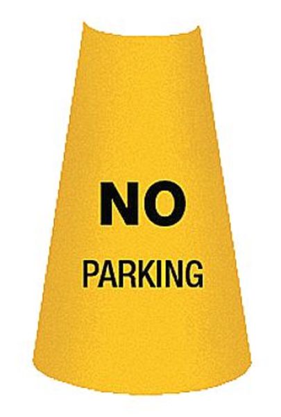 Rockford Silk Screen Process Traffic Cone Collar, Waterproof Cloth Vinyl, 10 1/2 in H, Yellow CS-18