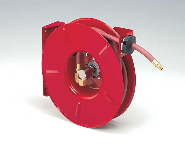 Reelcraft 5650 OLP Premium Duty Spring Retractable Hose Reel, 3/8 x 50',  300 Psi, Air/Water Hose Included