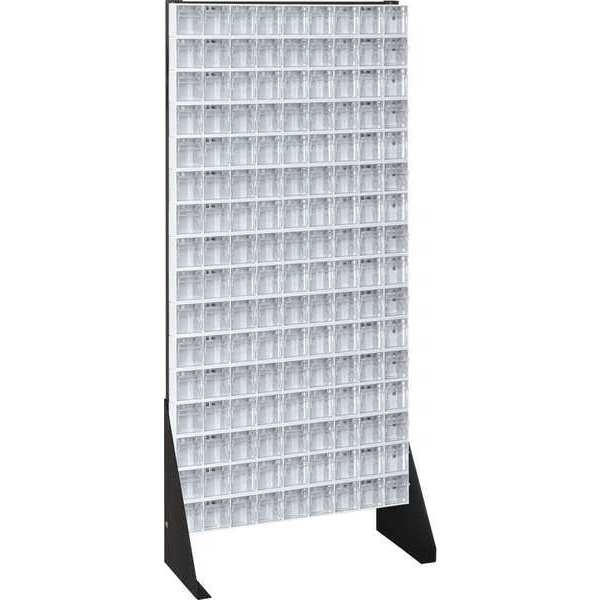 Quantum Storage Systems 14 Gauge Steel Single Sided Tip Out Bin Rack, 52 in H x White QFS148-309WT