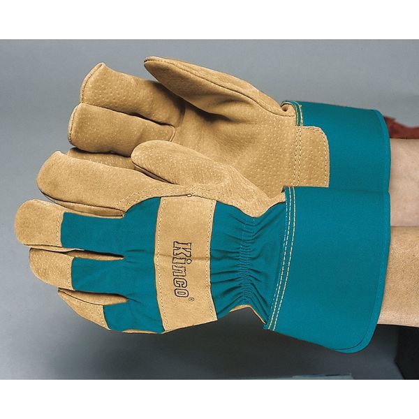 Kinco Womens Gloves, Leather Palm, Pigskin, L, PR 1412W LRG