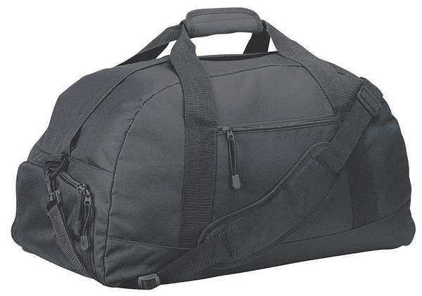 Zoro Select Duffel Bag, Black, 600-denier Polyester 9VMP6