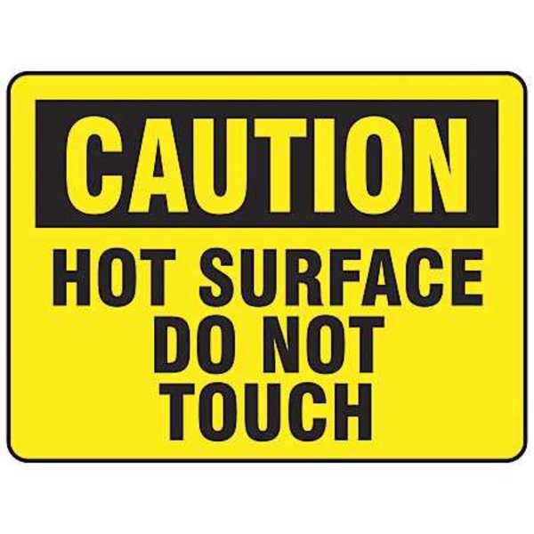 Electromark Caution Sign, 10 in Height, 14 in Width, English Y620253