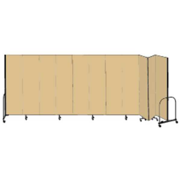 Screenflex Partition, 20 Ft 5 In Wx7 Ft 4 In H, Beige CFSL7411-DO