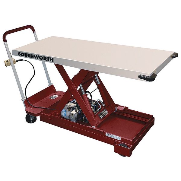 Southworth Scissor Lift Table, 550 lb. Cap, 24"W, 40"L CLL05.5-26-2440-DC