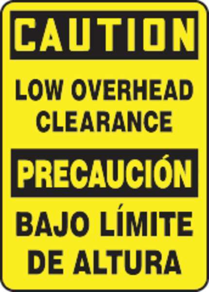 Accuform Spanish-Bilingual Caution Sign, 14"X10", SBMECR606VP SBMECR606VP