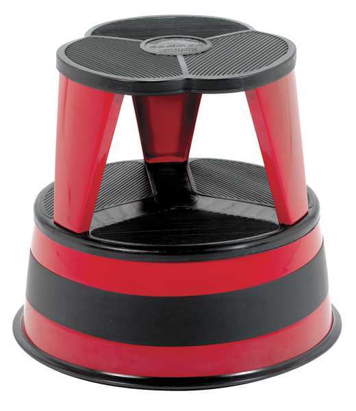 Cramer Office Step Stool, 14-1/2" H, 350lb Red 1001-43