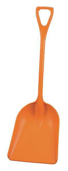 Remco Not Applicable Hygienic Square Point Shovel, Polypropylene Blade, 28 in L Orange 69827