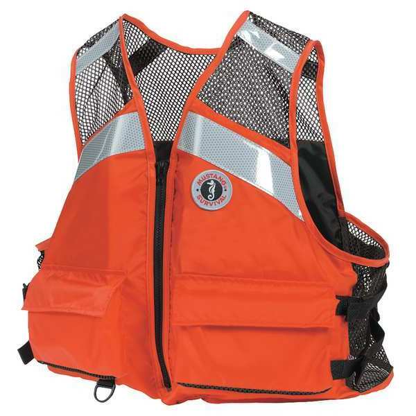 Mustang Survival Life Jacket, S/M, Orange MV1254T1-2-S/M-216