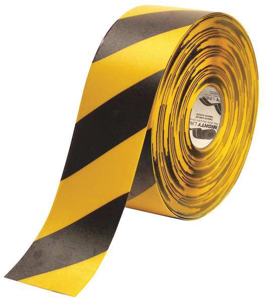 Mighty Line Marking Tape, Roll, 4In W, 100 ft. L 4RYCHV