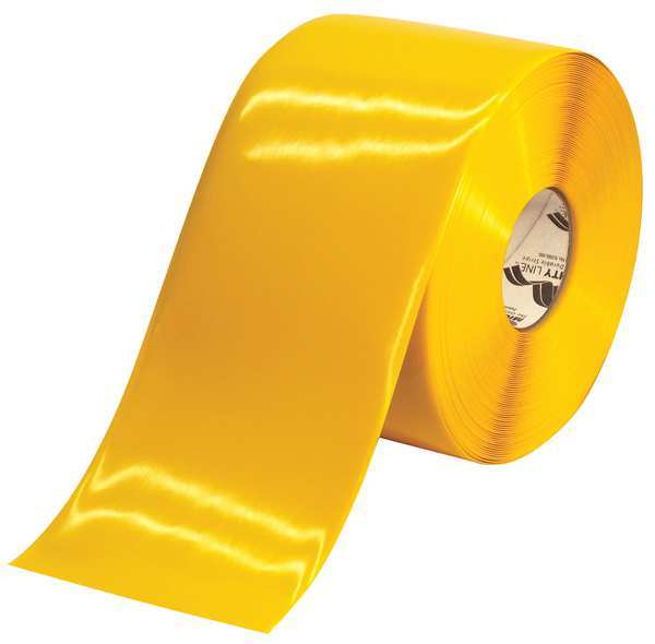 Mighty Line Marking Tape, Roll, 6In W, 100 ft. L 6RY