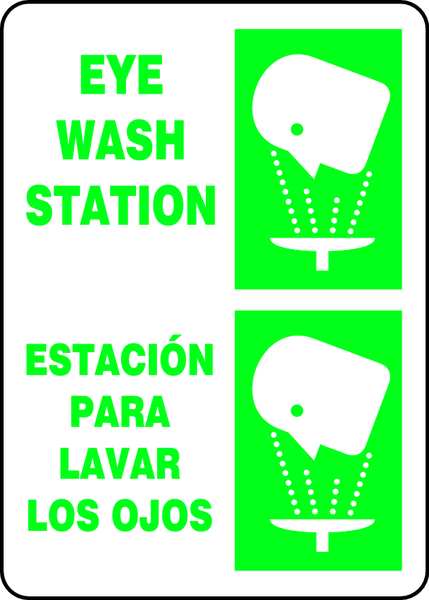 Accuform Spanish-Bilingual First Aid Sign, Width: 10", SBMFSR501VA SBMFSR501VA