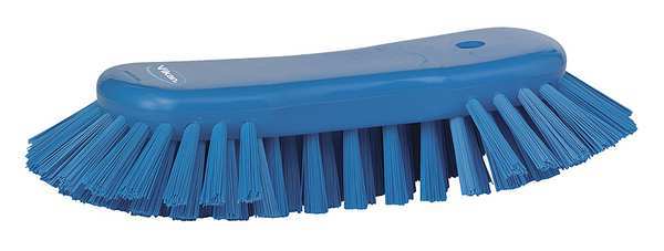 Vikan 10"L Extra Stiff Blue Scrub Brush 38923