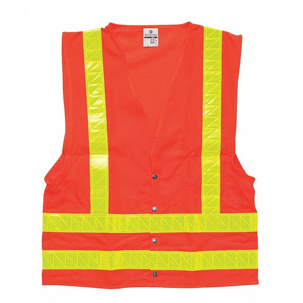 Kishigo Medium Class 2 High Visibility Vest, Orange 1095/M