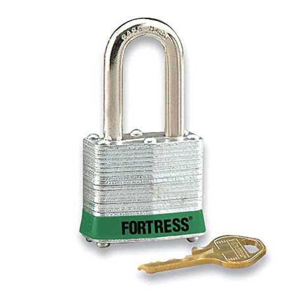 Zoro Select Lockout Padlock, KD, Green, 1-1/4"H 1803LHGRN