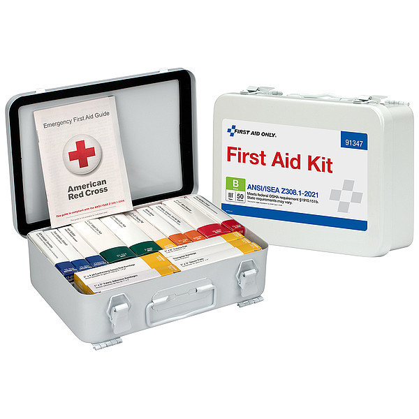 First Aid Kit: 25-Person Class A ANSI Z308.1-2021