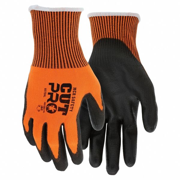 Mcr Safety Coated Gloves, Finished, Knit, S/7, PR 92724S