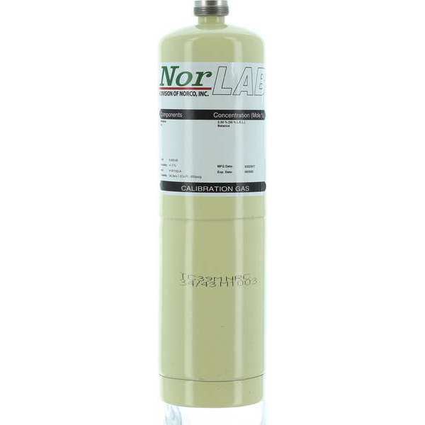 Norco Calibration Gas Cylinder, 34L H126525LA