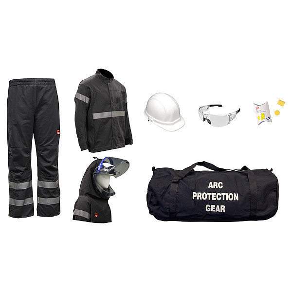 Mechanix Wear Arc Flash Protection Clothing Kit AG40-GP-JP-L-H3P-NG