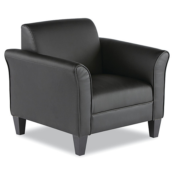 Alera Reception Lounge Series Club Chair, Leather, 31-1/2" x 32" ALERL23LS10B