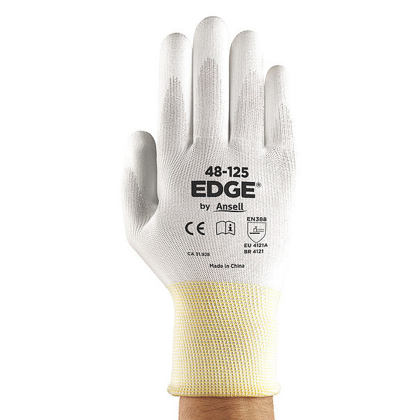 Edge Knit Liner, 15 ga., White, Sz 6, PR 48-125