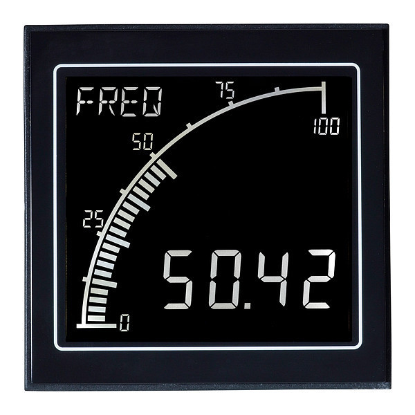 Trumeter Frequency Panel Meter, 12 NEMA Rating APM-FREQ-ANO